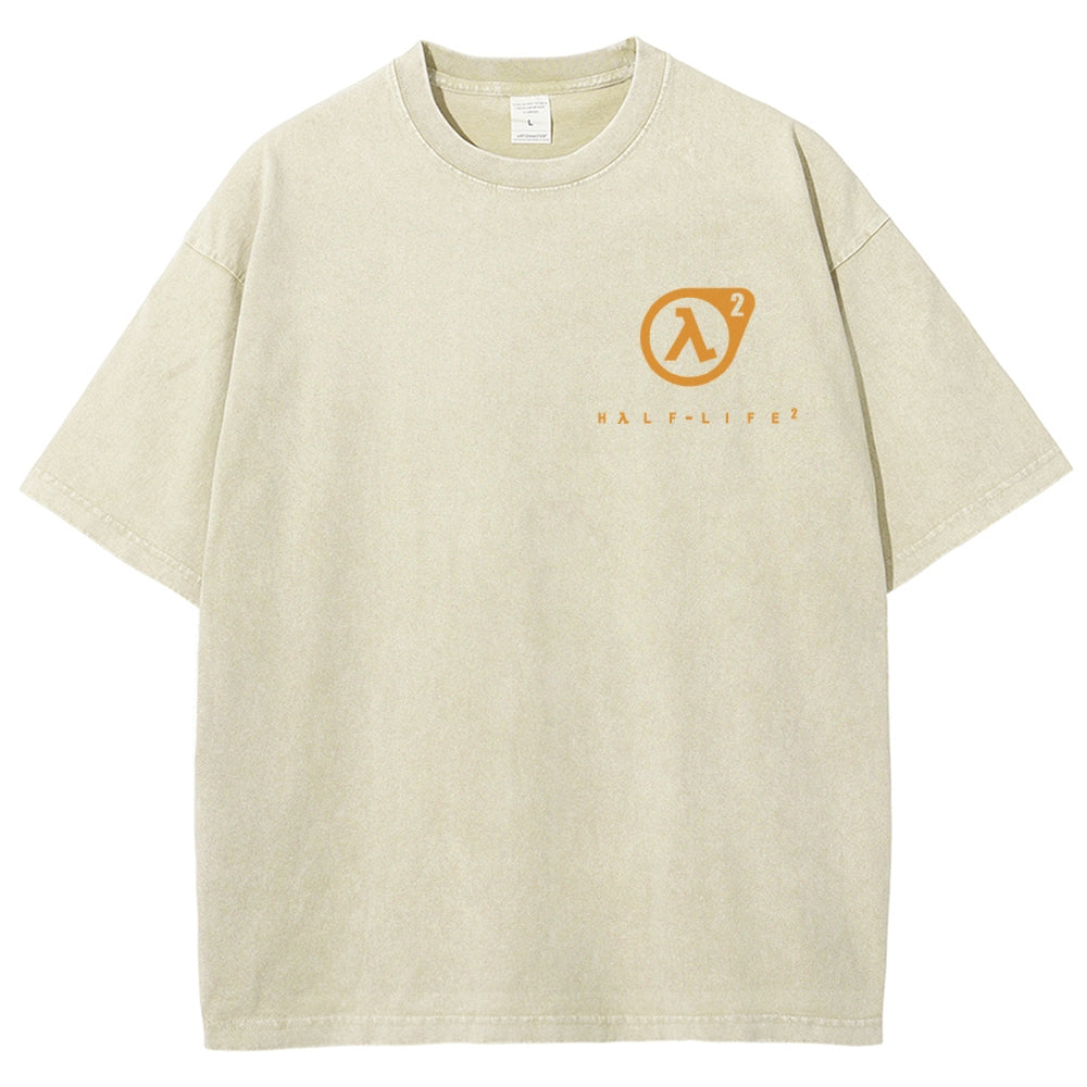 Half Life Unisex Fit Washed T-Shirt 2510010176