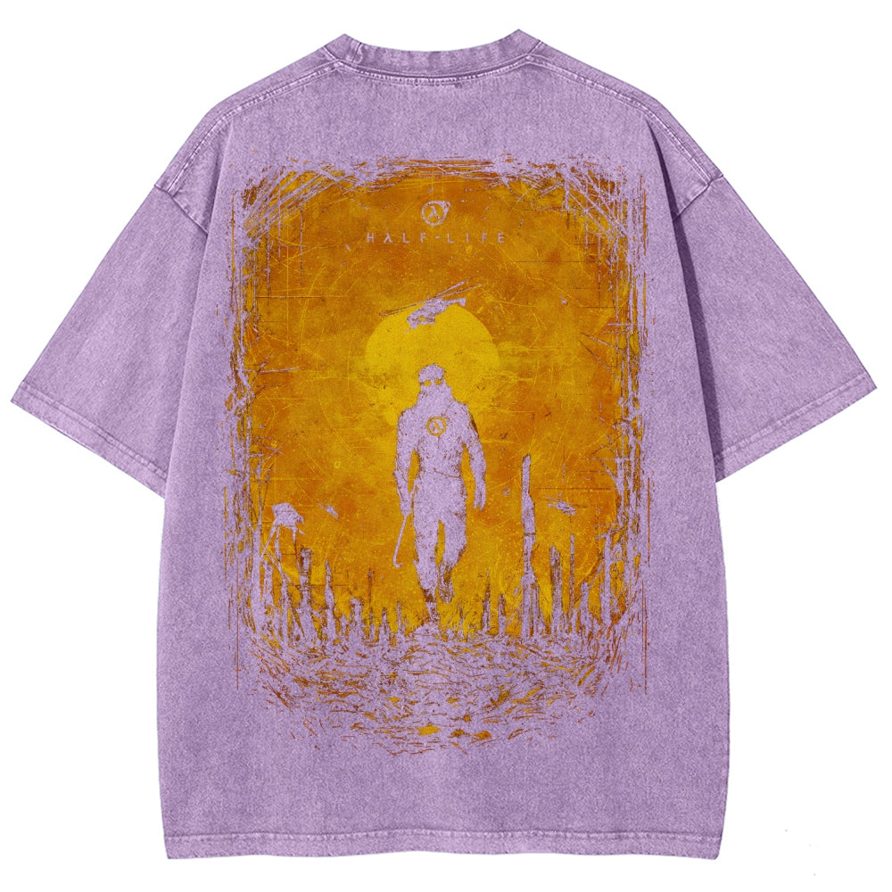 Half Life Unisex Fit Washed T-Shirt 2510010176