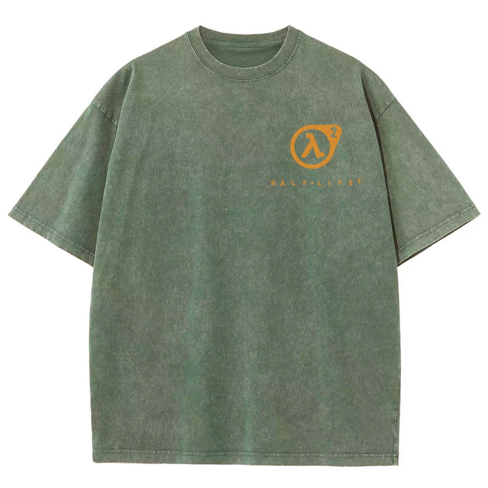 Half Life Unisex Fit Washed T-Shirt 2510010176