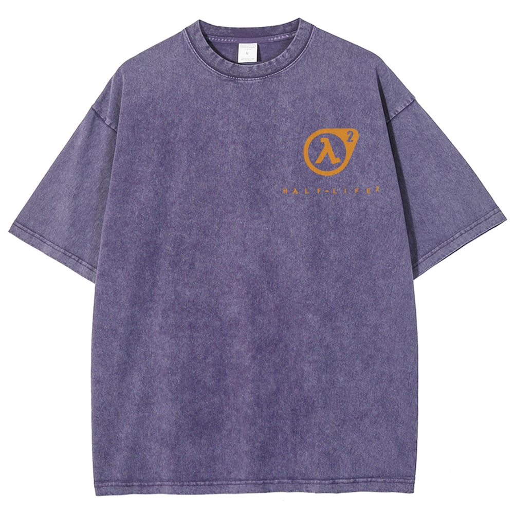 Half Life Unisex Fit Washed T-Shirt 2510010176