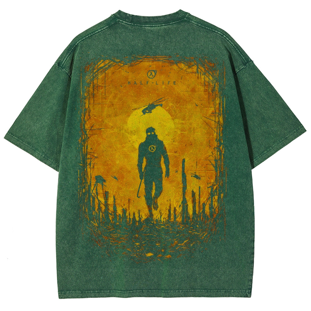 Half Life Unisex Fit Washed T-Shirt 2510010176