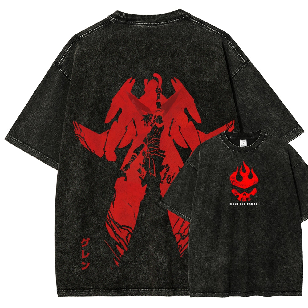 Gurren lagann Tengen Toppa Unisex Fit Washed T-Shirt 2510011919