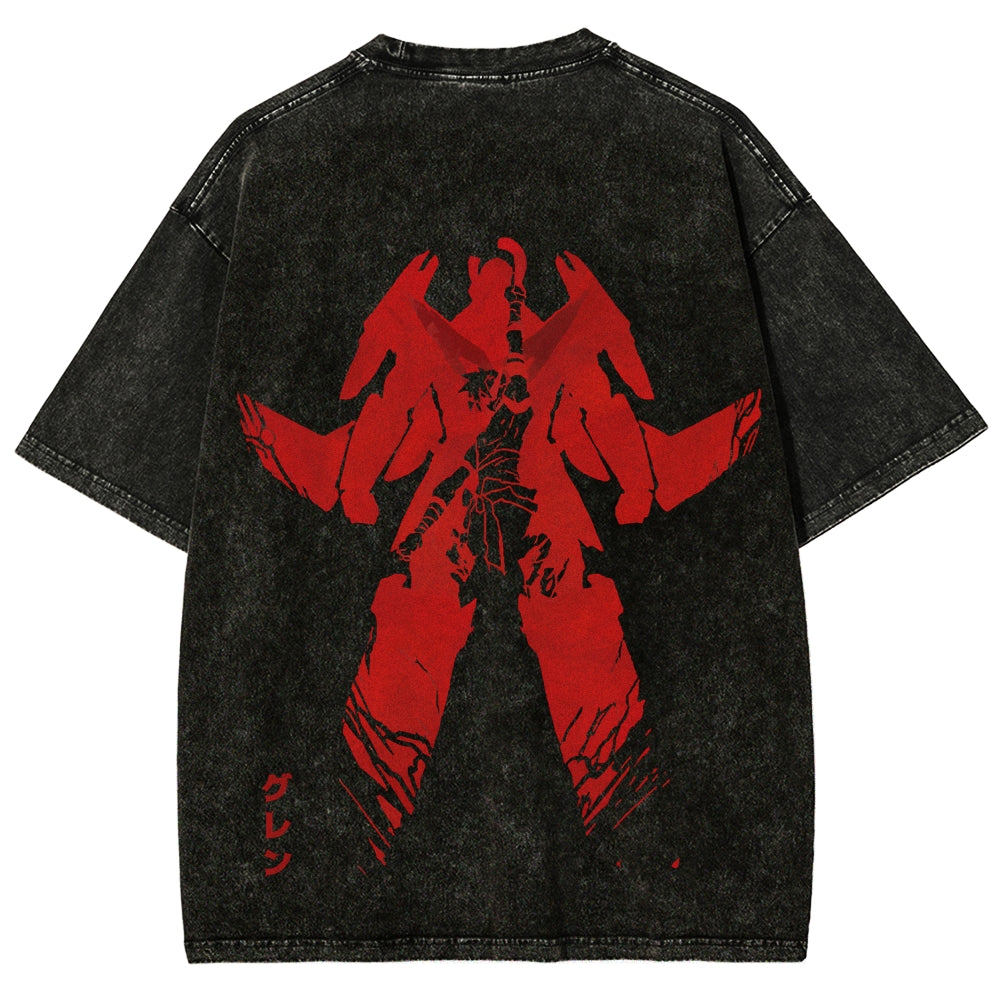 Gurren lagann Tengen Toppa Unisex Fit Washed T-Shirt 2510011919