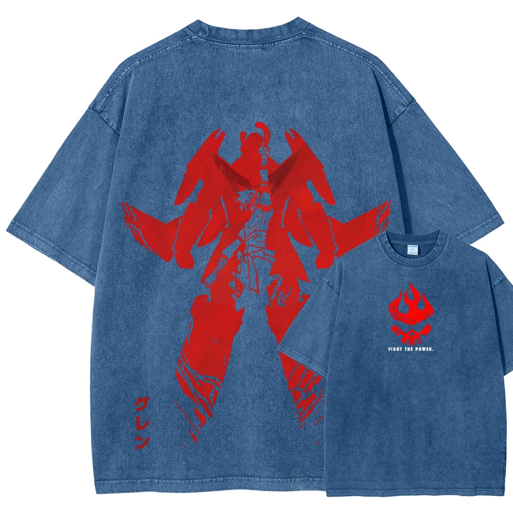Gurren lagann Tengen Toppa Unisex Fit Washed T-Shirt 2510011919