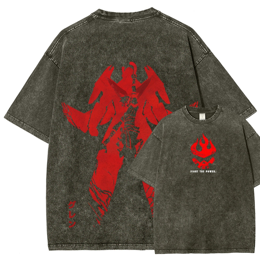 Gurren lagann Tengen Toppa Unisex Fit Washed T-Shirt 2510011919