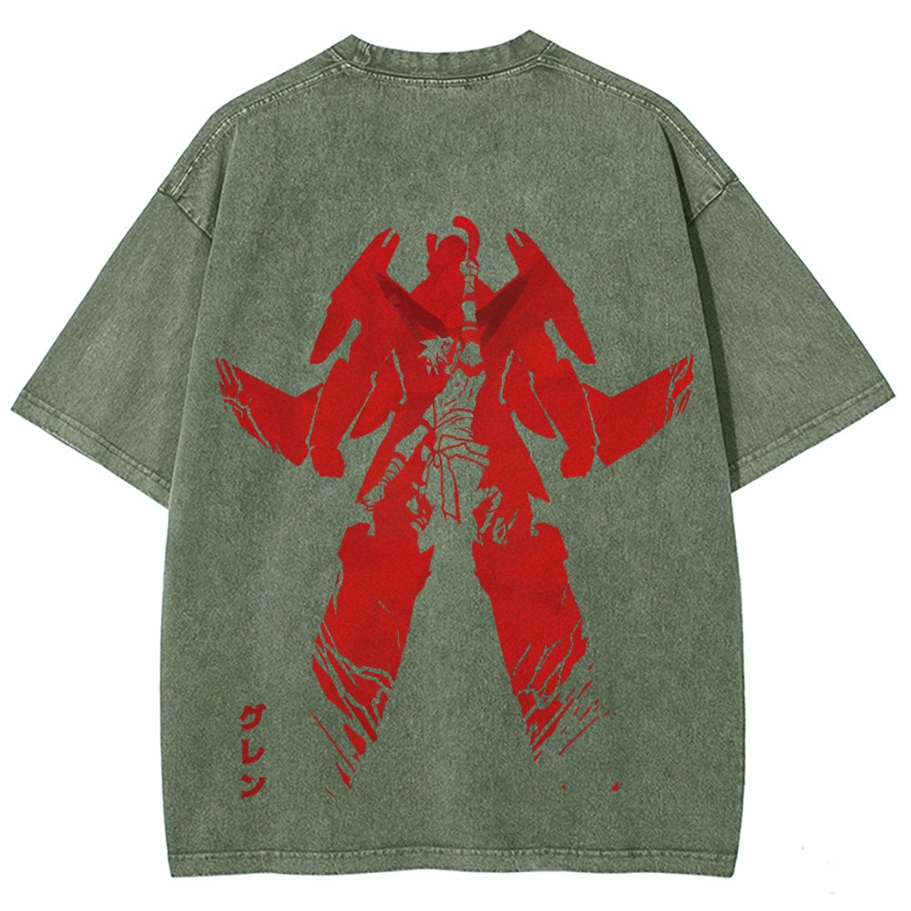 Gurren lagann Tengen Toppa Unisex Fit Washed T-Shirt 2510011919