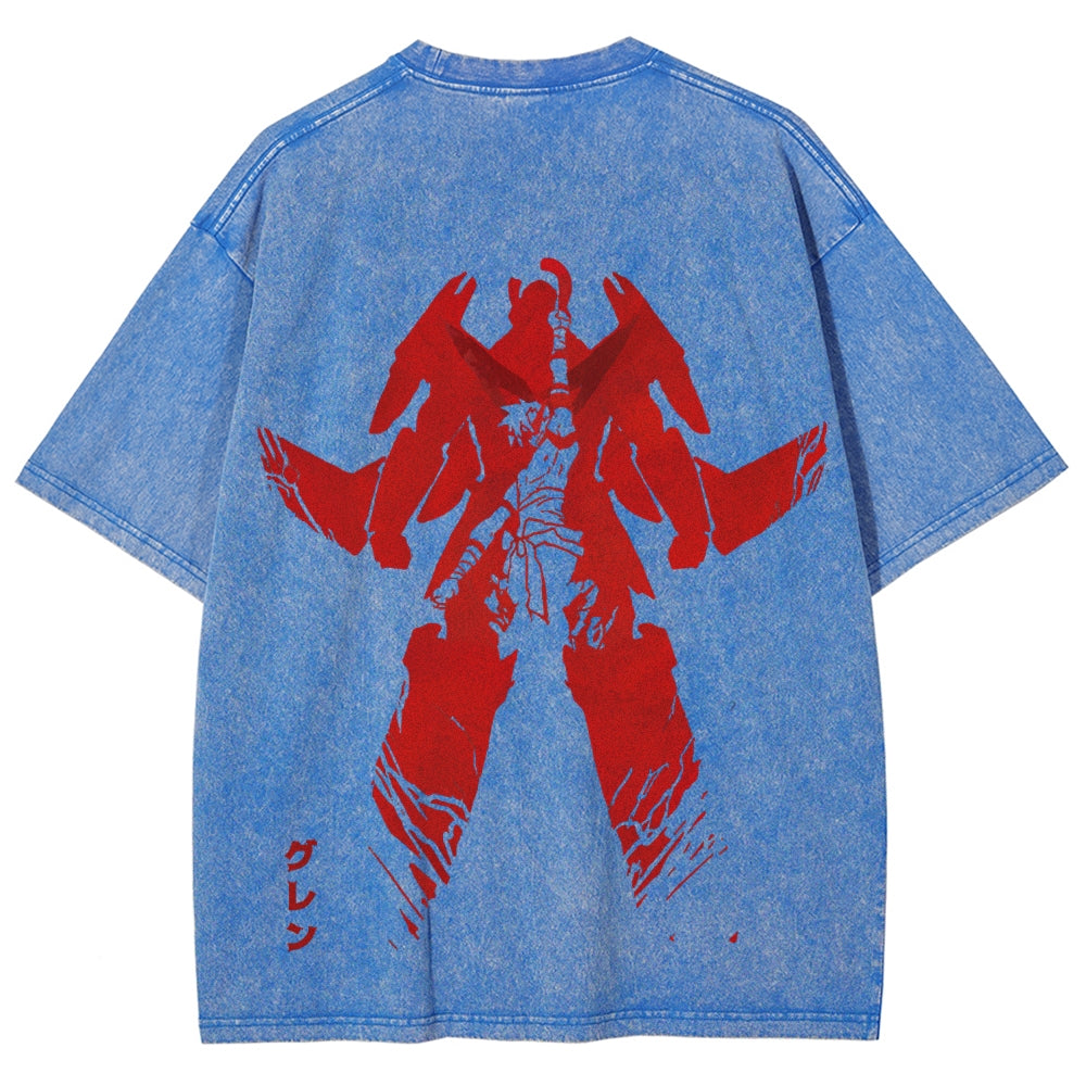 Gurren lagann Tengen Toppa Unisex Fit Washed T-Shirt 2510011919