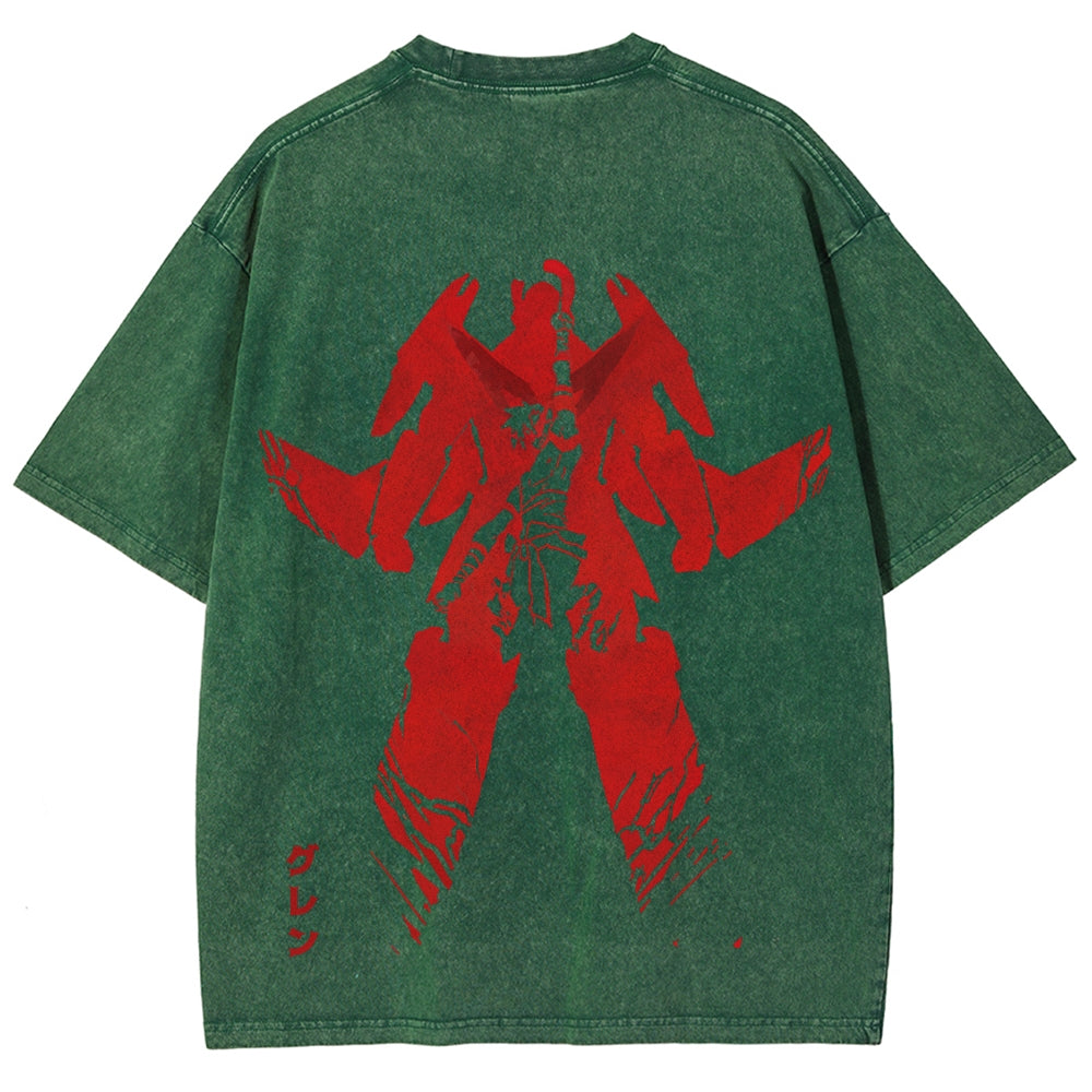 Gurren lagann Tengen Toppa Unisex Fit Washed T-Shirt 2510011919