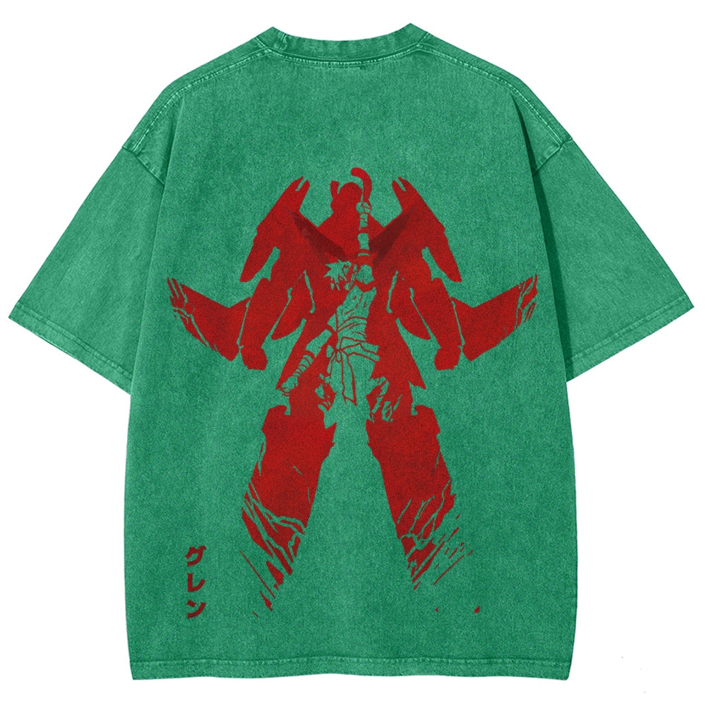 Gurren lagann Tengen Toppa Unisex Fit Washed T-Shirt 2510011919