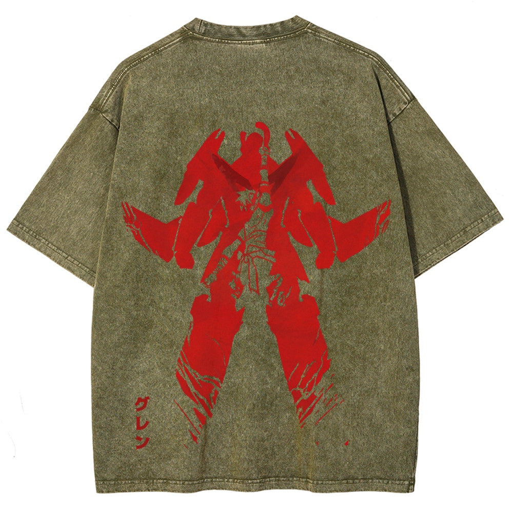 Gurren lagann Tengen Toppa Unisex Fit Washed T-Shirt 2510011919
