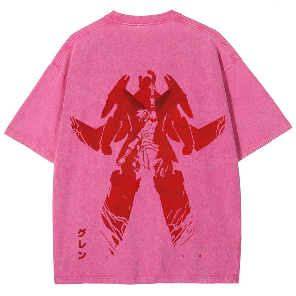 Gurren lagann Tengen Toppa Unisex Fit Washed T-Shirt 2510011919