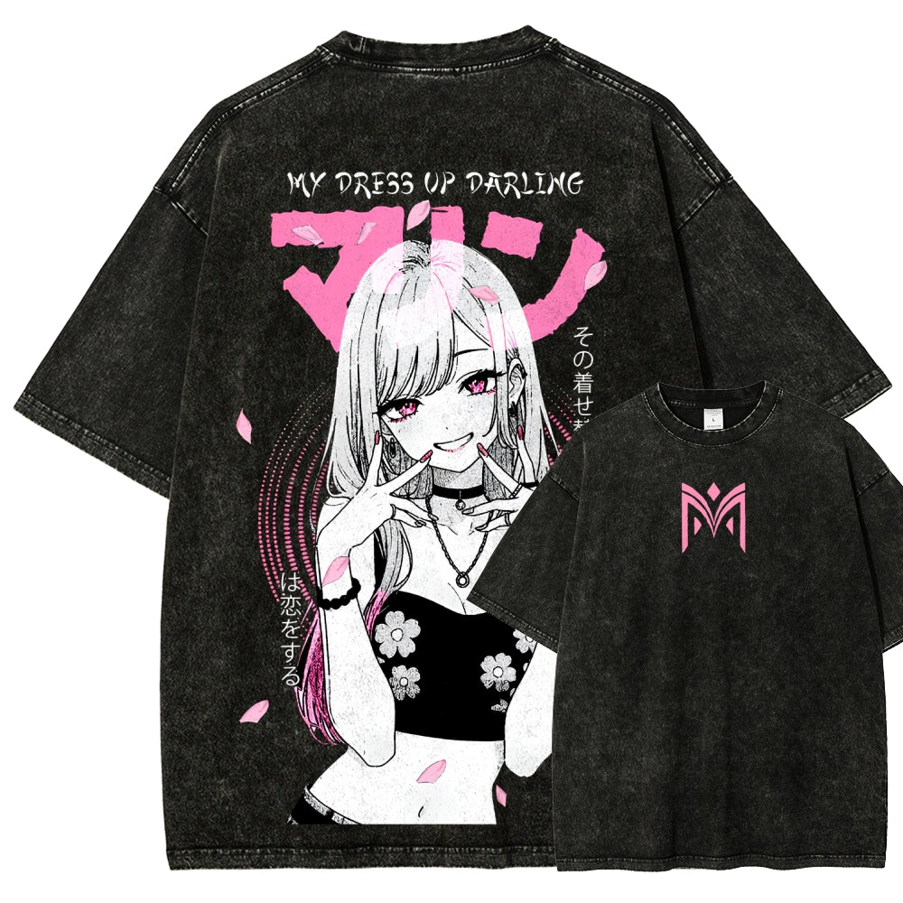 My Dress-Up Darling Marin Kitagawa Unisex Fit Washed T-Shirt 2510015286