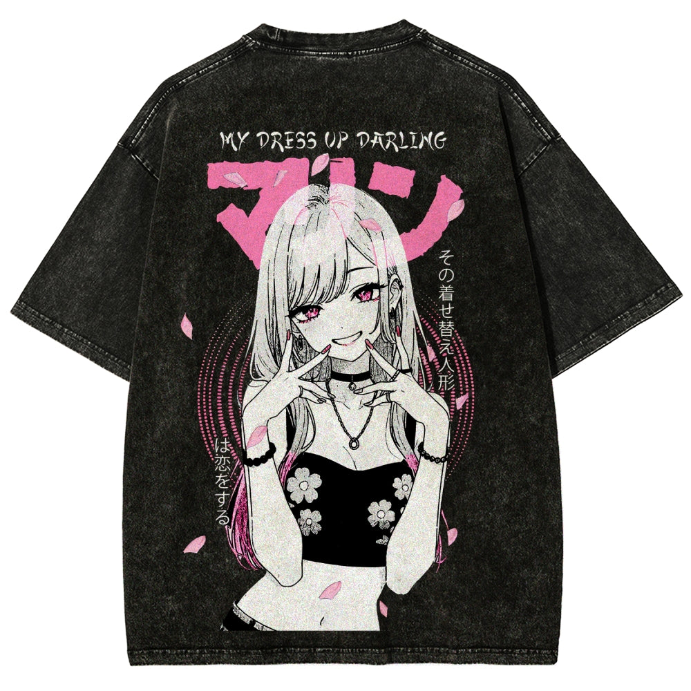 My Dress-Up Darling Marin Kitagawa Unisex Fit Washed T-Shirt 2510015286
