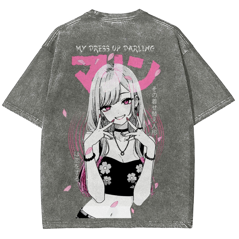 My Dress-Up Darling Marin Kitagawa Unisex Fit Washed T-Shirt 2510015286