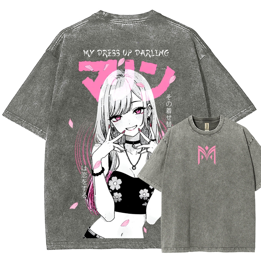 My Dress-Up Darling Marin Kitagawa Unisex Fit Washed T-Shirt 2510015286