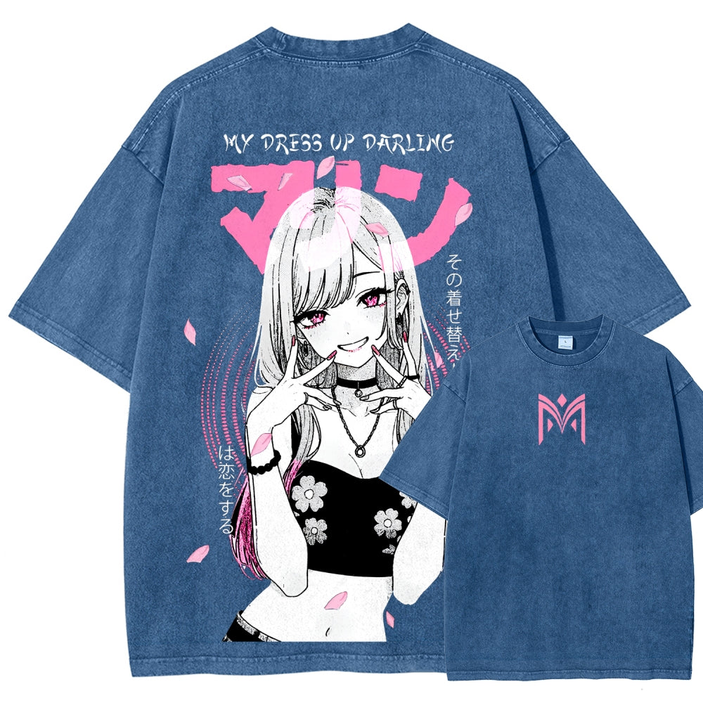 My Dress-Up Darling Marin Kitagawa Unisex Fit Washed T-Shirt 2510015286