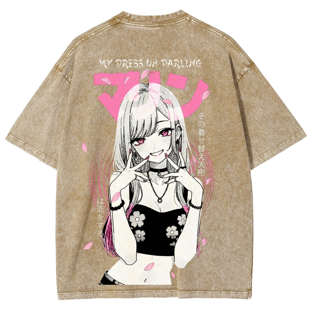 My Dress-Up Darling Marin Kitagawa Unisex Fit Washed T-Shirt 2510015286