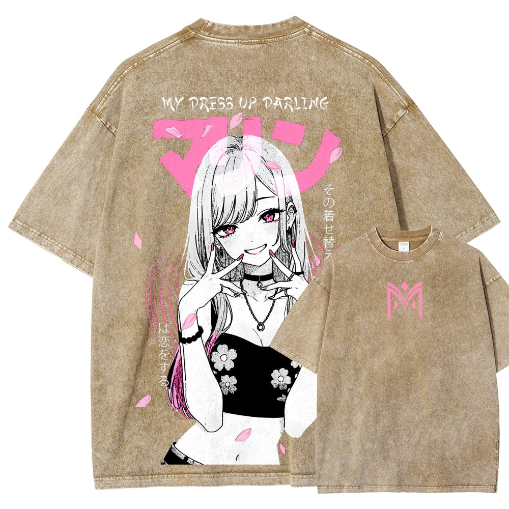 My Dress-Up Darling Marin Kitagawa Unisex Fit Washed T-Shirt 2510015286