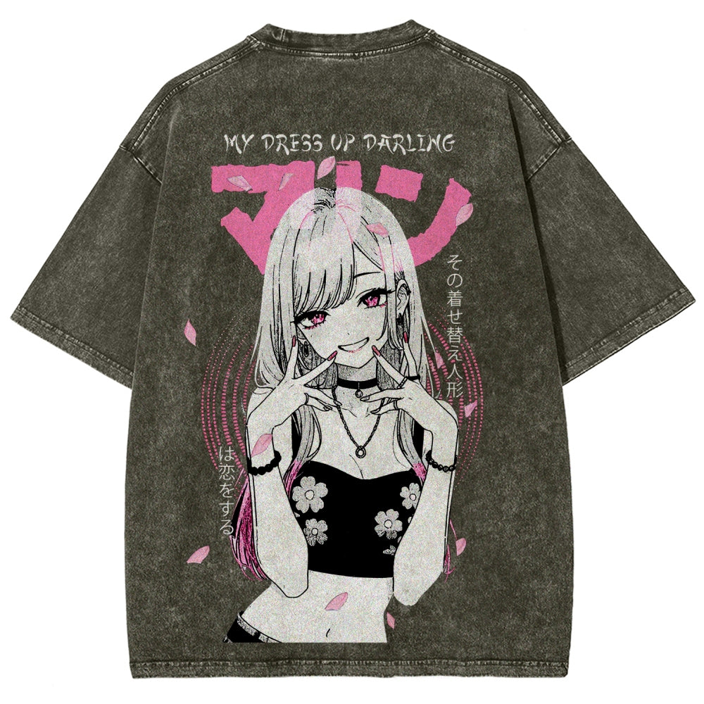 My Dress-Up Darling Marin Kitagawa Unisex Fit Washed T-Shirt 2510015286