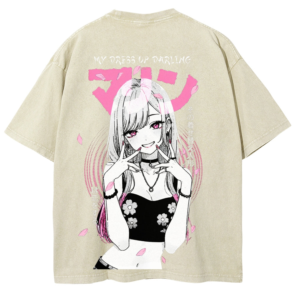 My Dress-Up Darling Marin Kitagawa Unisex Fit Washed T-Shirt 2510015286