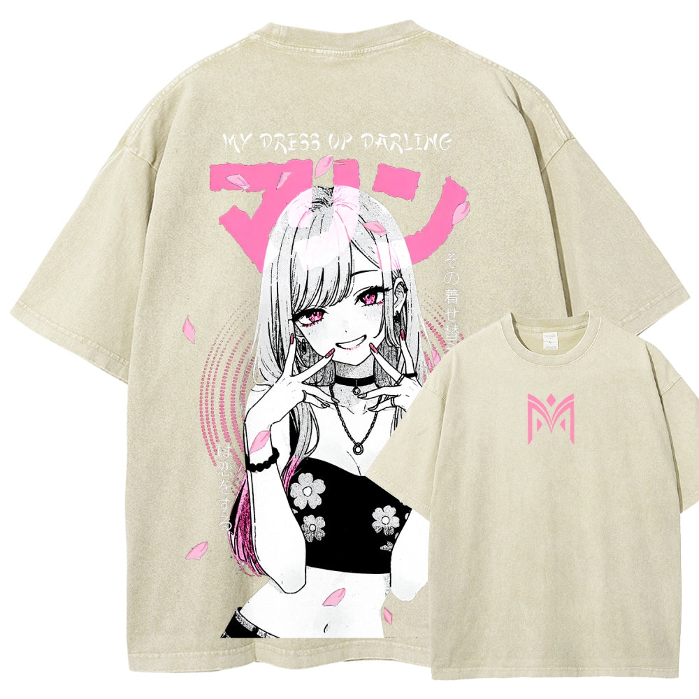 My Dress-Up Darling Marin Kitagawa Unisex Fit Washed T-Shirt 2510015286