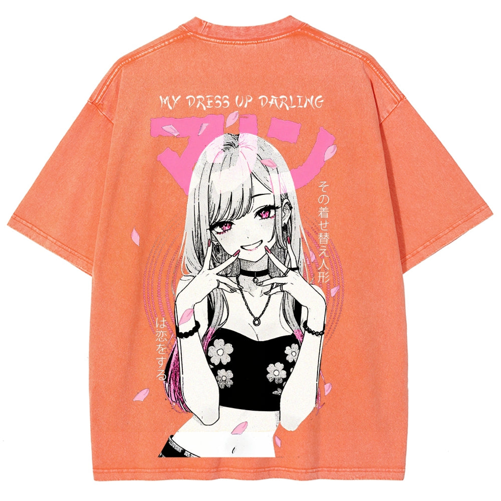 My Dress-Up Darling Marin Kitagawa Unisex Fit Washed T-Shirt 2510015286