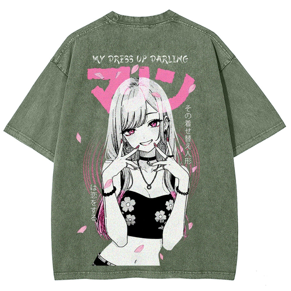 My Dress-Up Darling Marin Kitagawa Unisex Fit Washed T-Shirt 2510015286