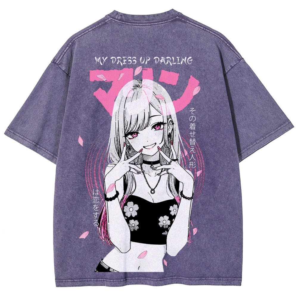 My Dress-Up Darling Marin Kitagawa Unisex Fit Washed T-Shirt 2510015286