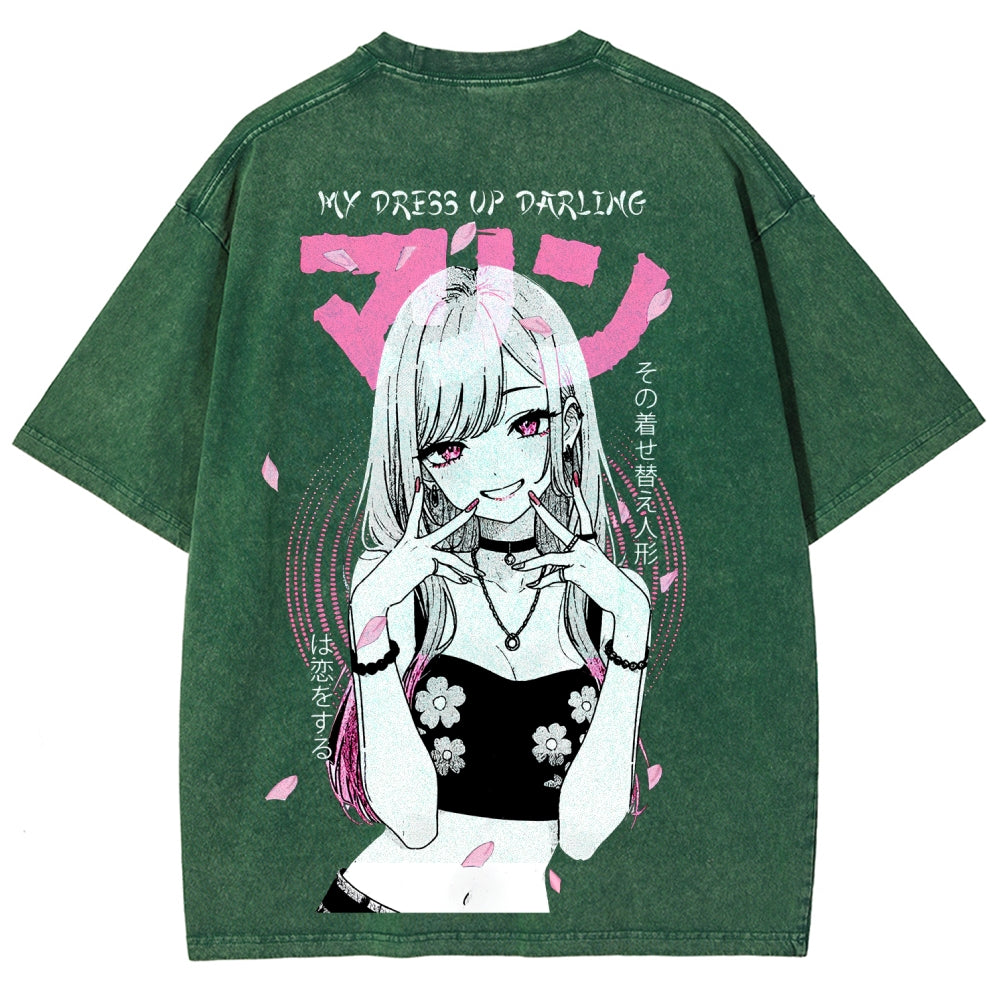 My Dress-Up Darling Marin Kitagawa Unisex Fit Washed T-Shirt 2510015286