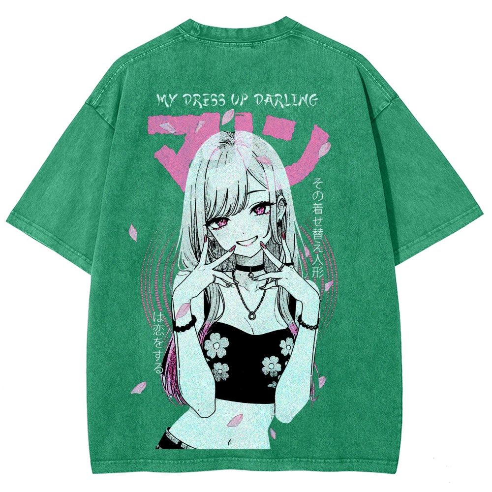 My Dress-Up Darling Marin Kitagawa Unisex Fit Washed T-Shirt 2510015286