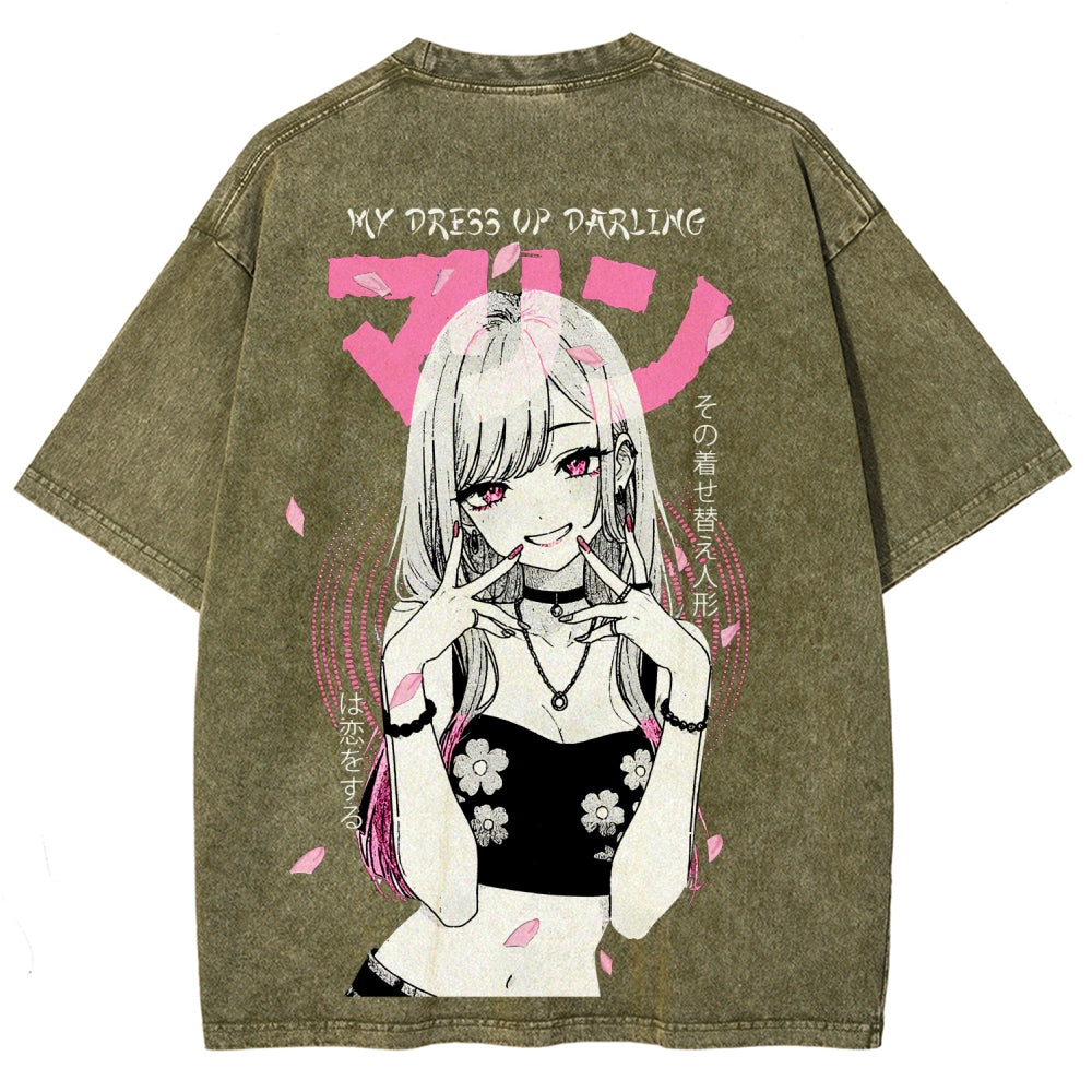 My Dress-Up Darling Marin Kitagawa Unisex Fit Washed T-Shirt 2510015286