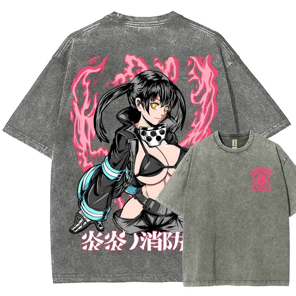 Fire Force Unisex Fit Washed T-Shirt 2511001349