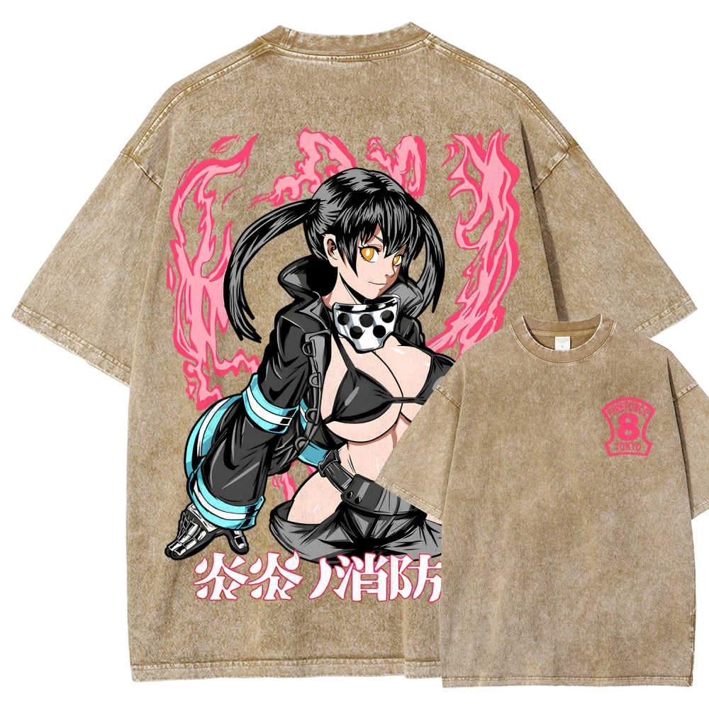 Fire Force Unisex Fit Washed T-Shirt 2511001349