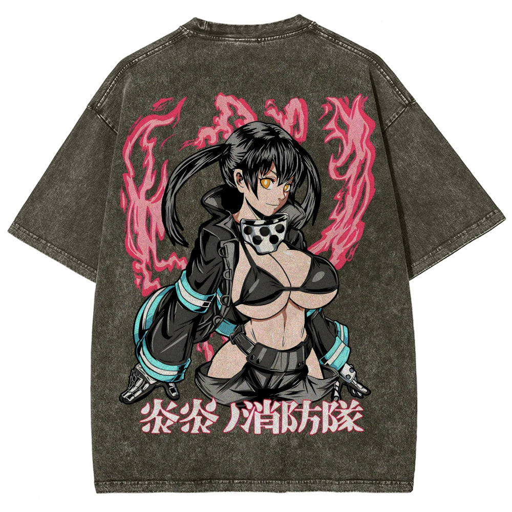 Fire Force Unisex Fit Washed T-Shirt 2511001349
