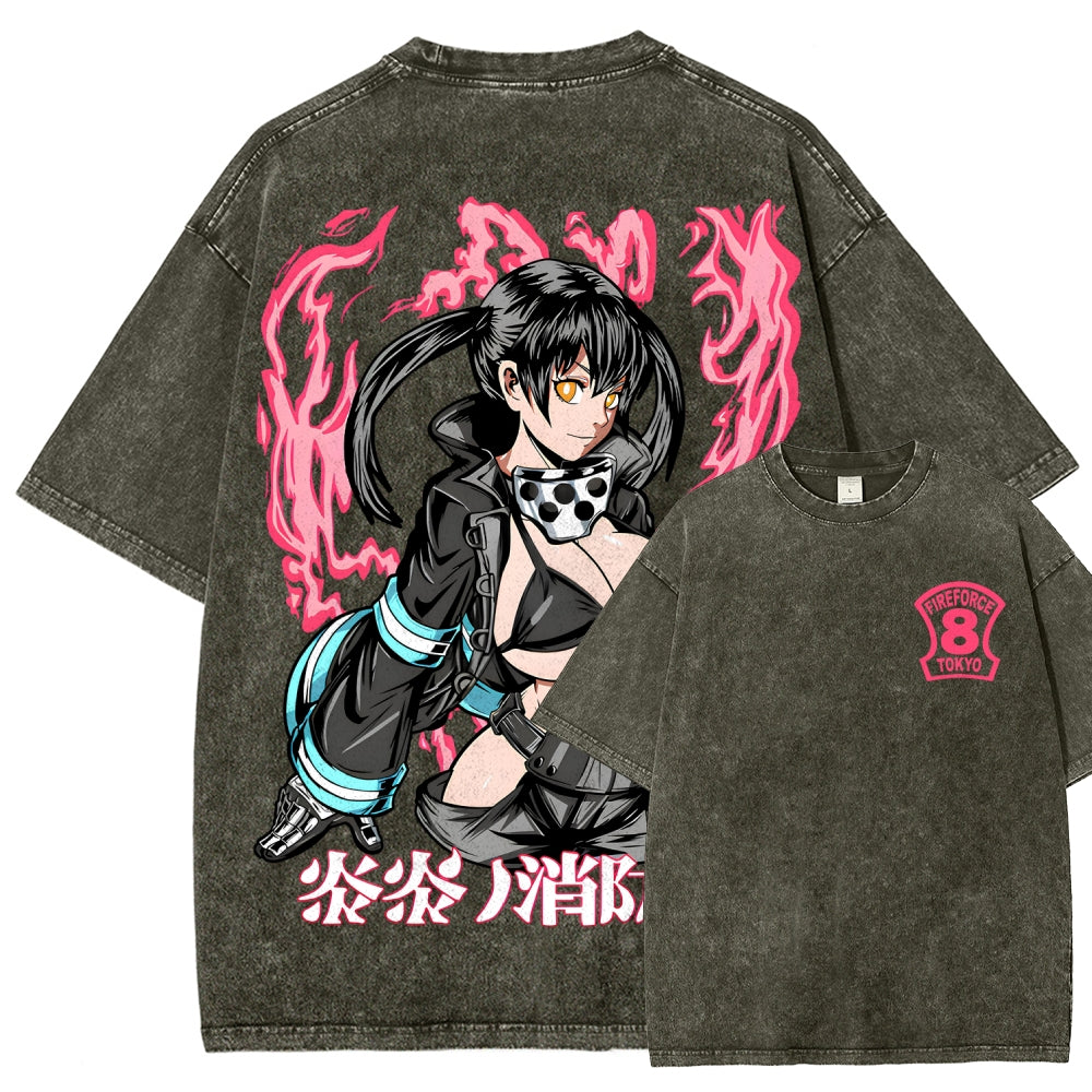 Fire Force Unisex Fit Washed T-Shirt 2511001349