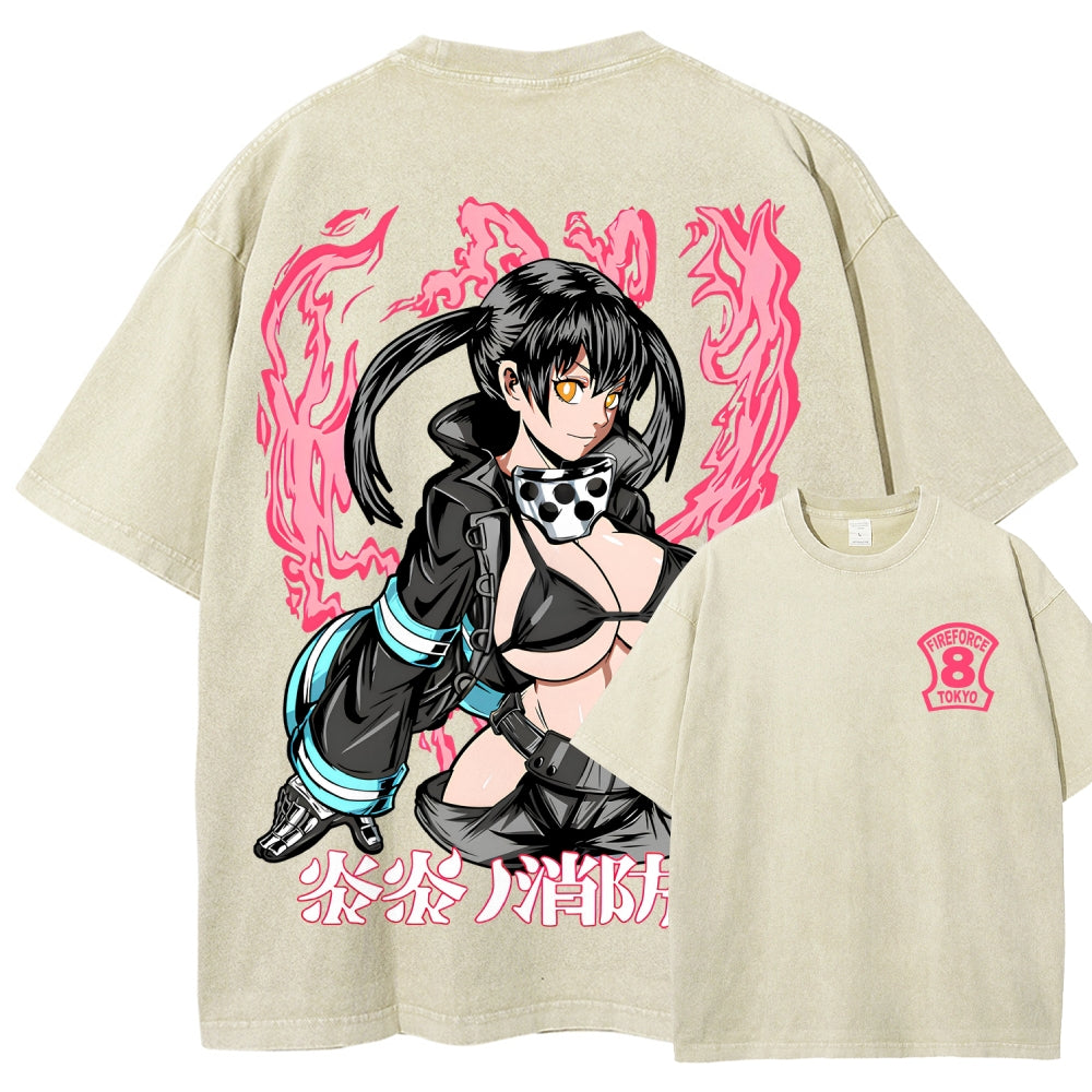 Fire Force Unisex Fit Washed T-Shirt 2511001349