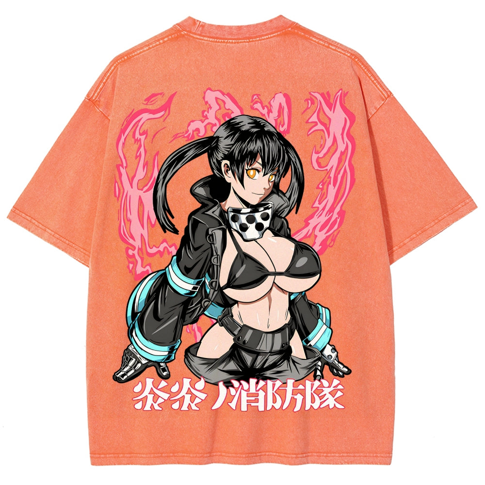 Fire Force Unisex Fit Washed T-Shirt 2511001349