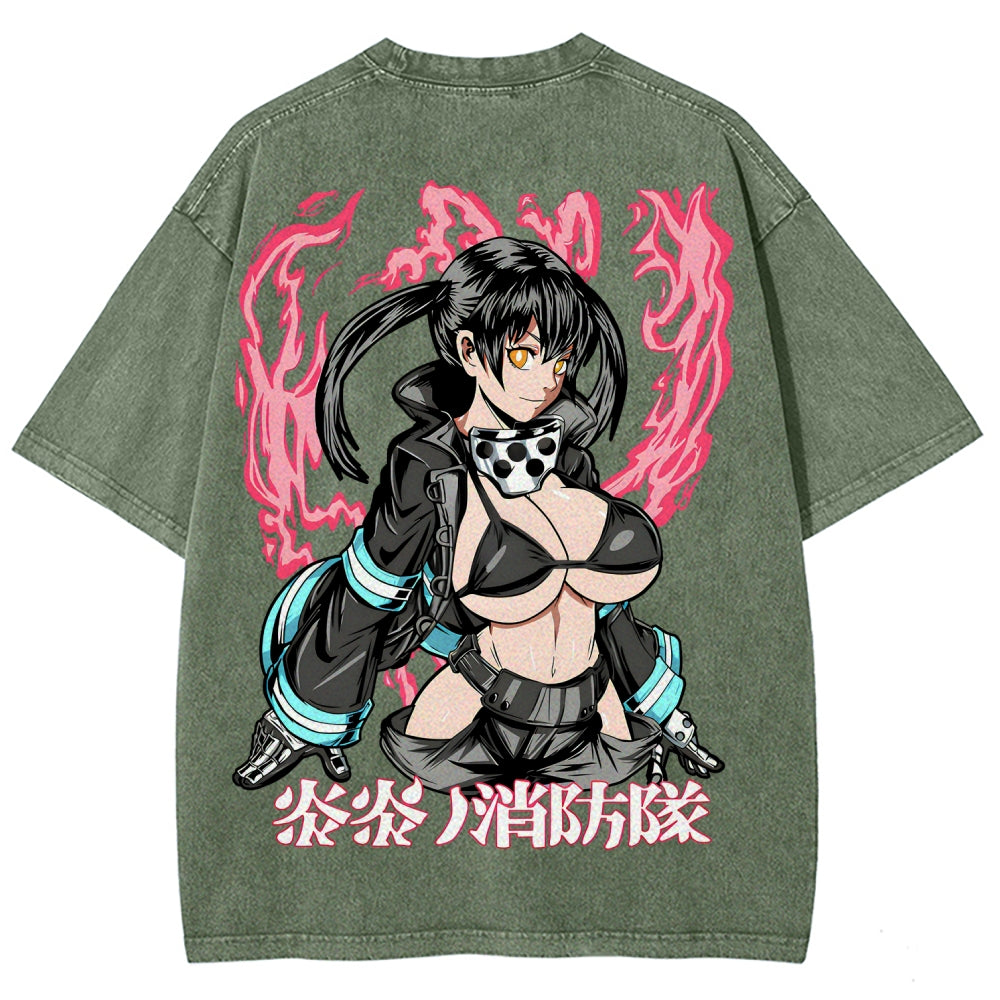 Fire Force Unisex Fit Washed T-Shirt 2511001349