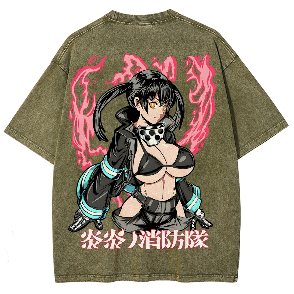 Fire Force Unisex Fit Washed T-Shirt 2511001349
