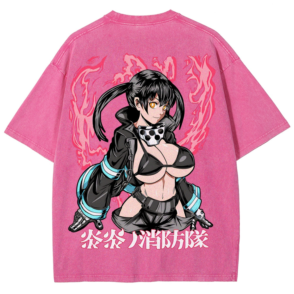 Fire Force Unisex Fit Washed T-Shirt 2511001349