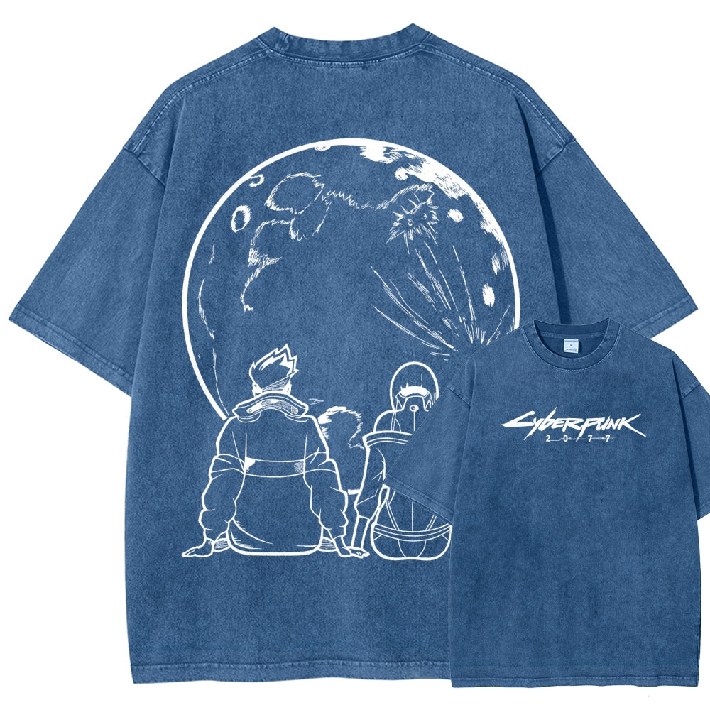Cyberpunk Unisex Fit Washed T-Shirt 2511003353