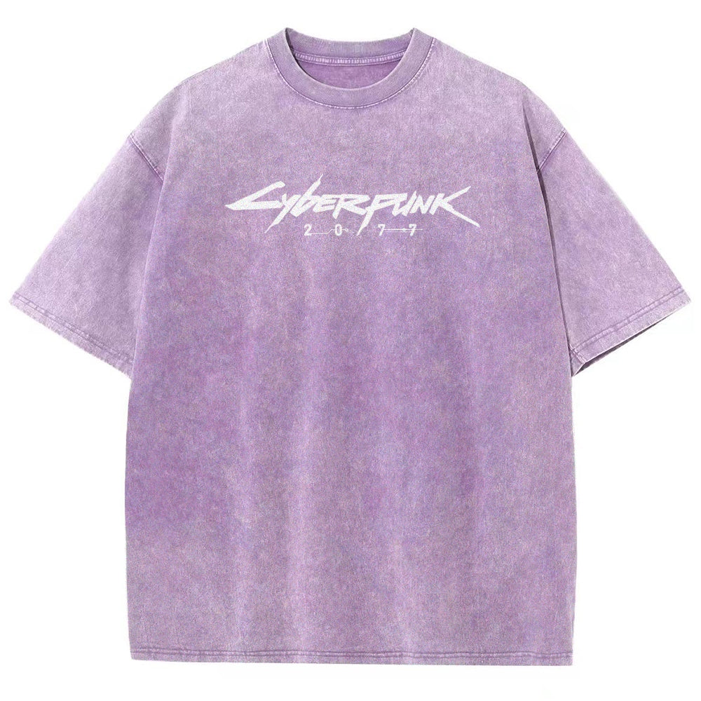 Cyberpunk Unisex Fit Washed T-Shirt 2511003353