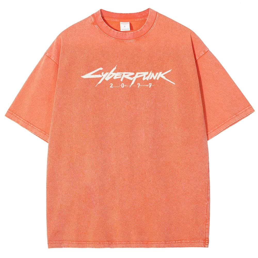 Cyberpunk Unisex Fit Washed T-Shirt 2511003353