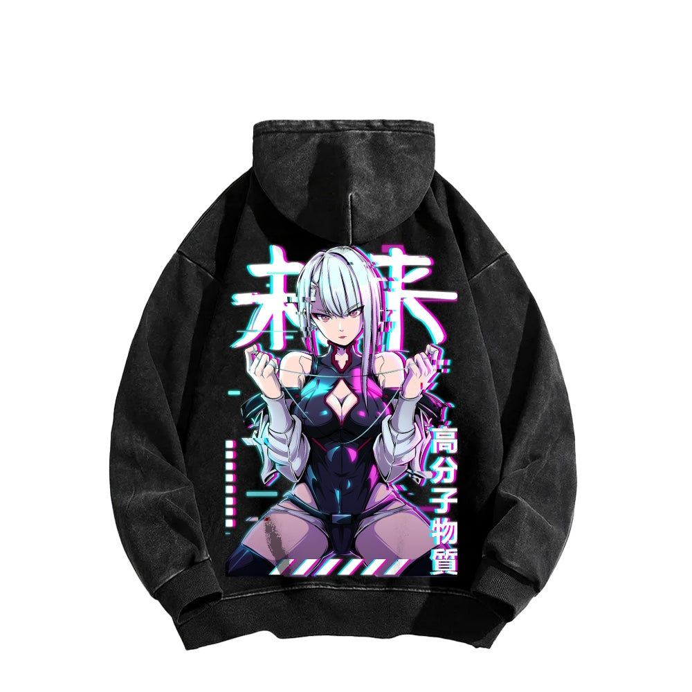 Cyberpunk Unisex washed sweatshirts 2511004416