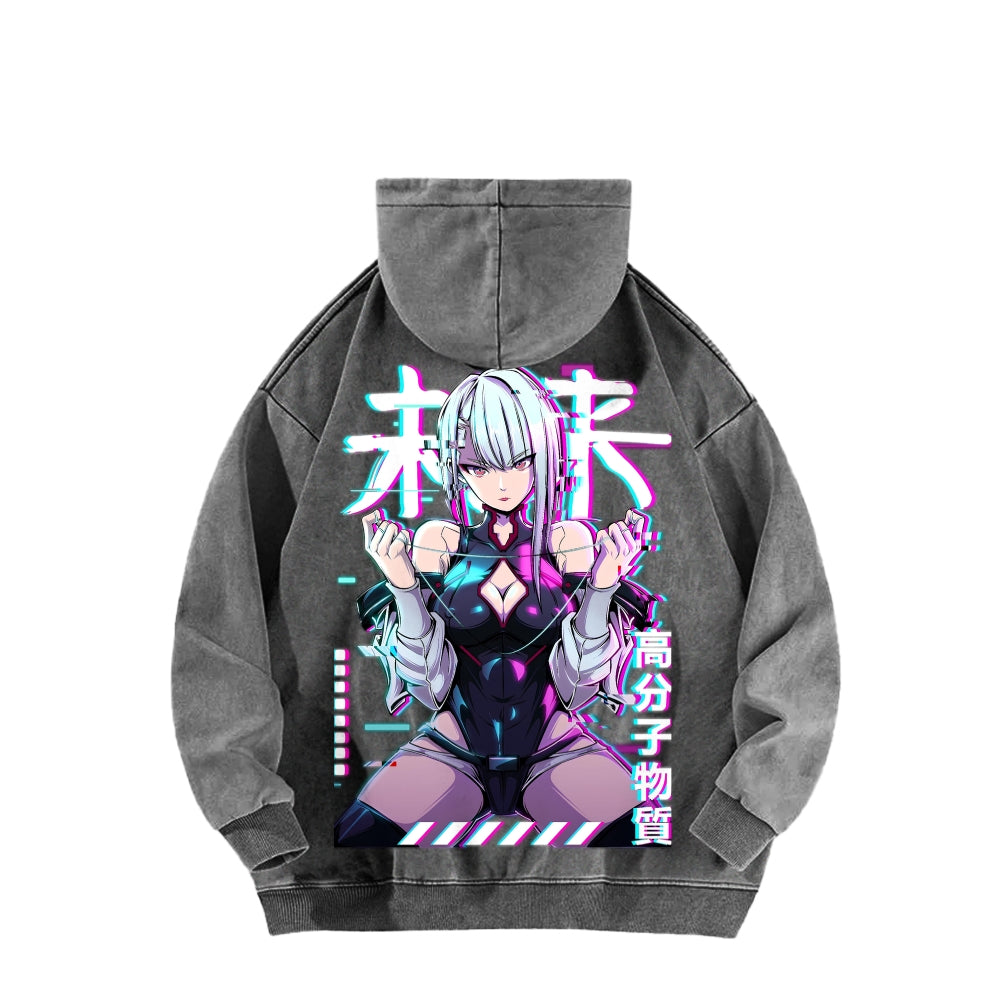 Cyberpunk Unisex washed sweatshirts 2511004416