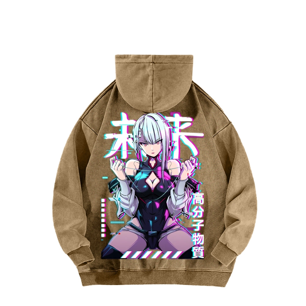 Cyberpunk Unisex washed sweatshirts 2511004416
