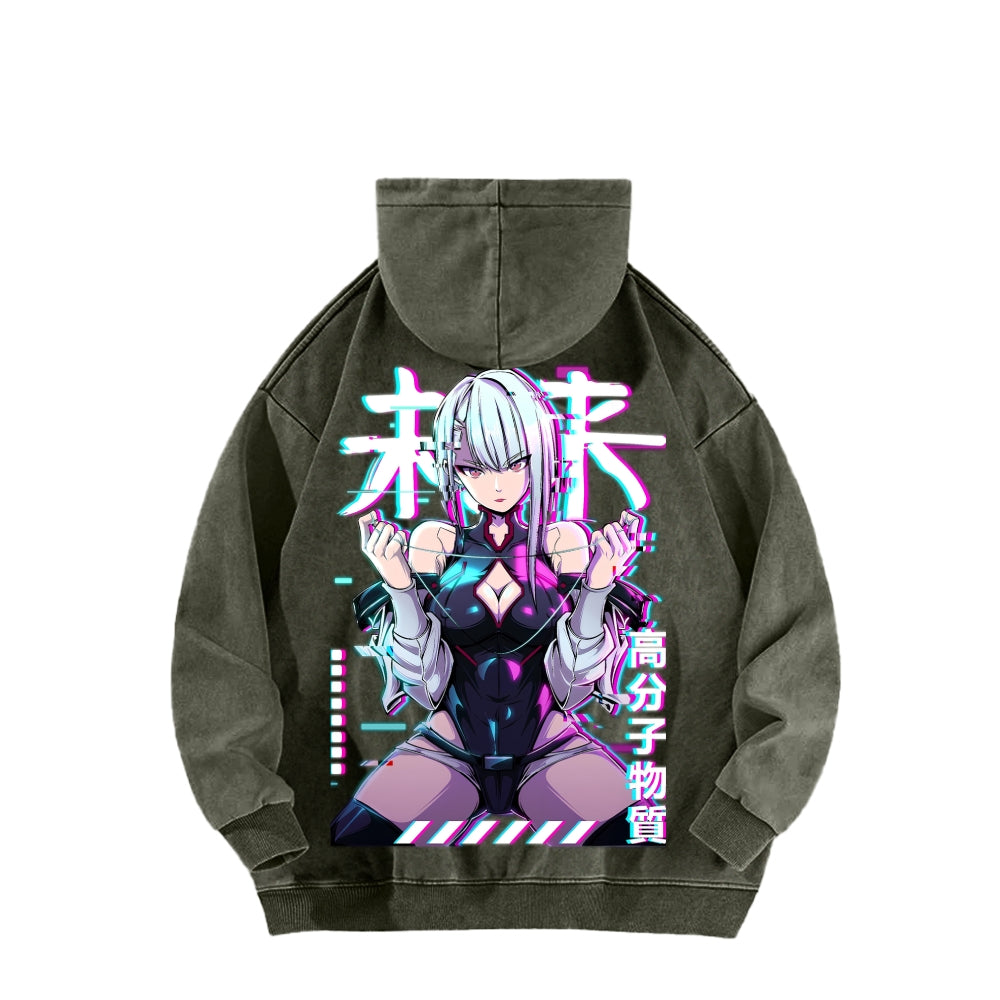 Cyberpunk Unisex washed sweatshirts 2511004416