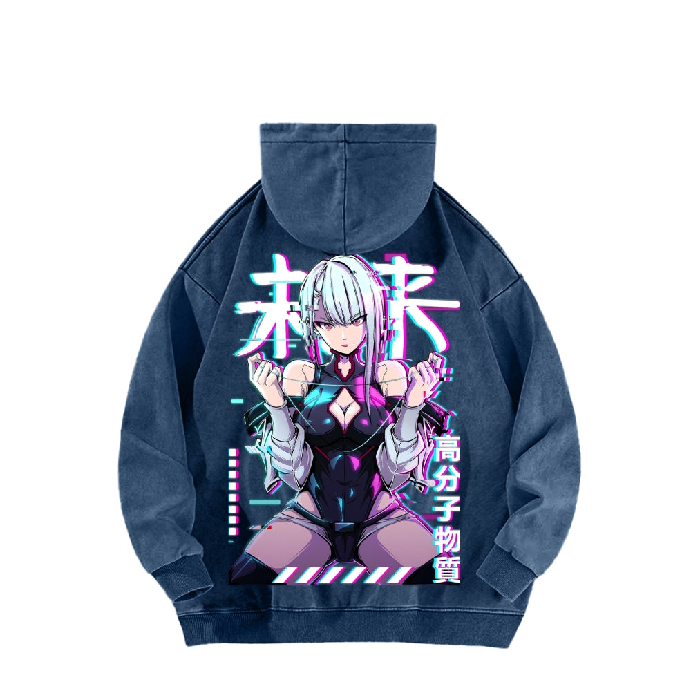 Cyberpunk Unisex washed sweatshirts 2511004416