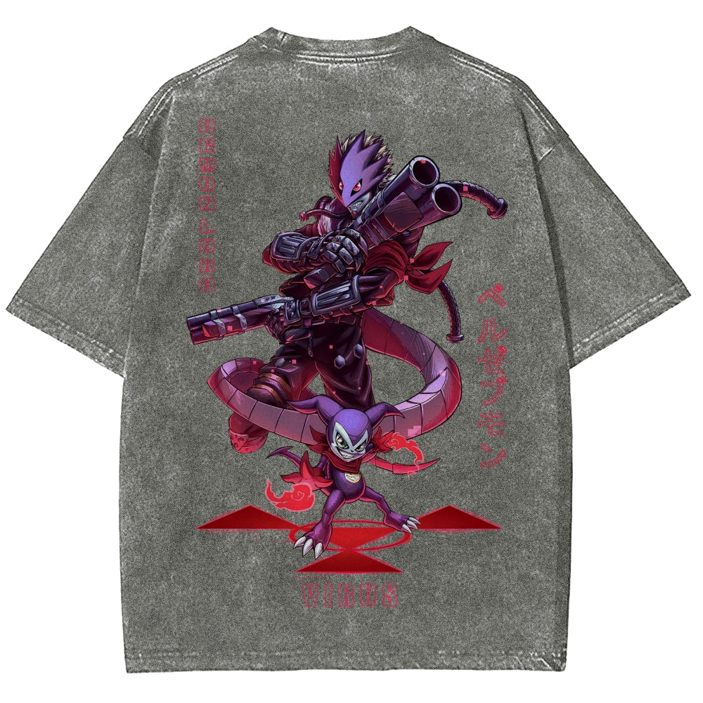 Digimon Unisex Fit Washed T-Shirt 2511005919