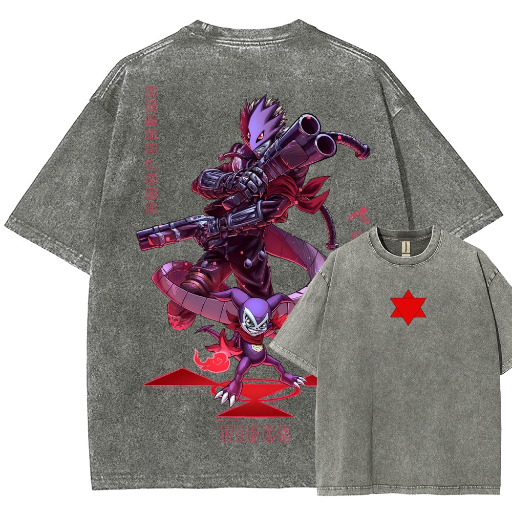 Digimon Unisex Fit Washed T-Shirt 2511005919